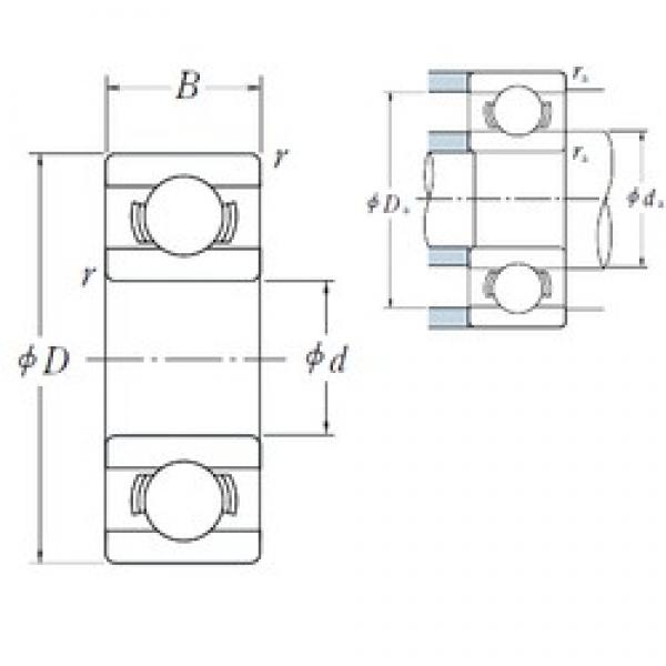 3,967 mm x 7,938 mm x 2,779 mm  NSK R 155 الكرات الأخدود العميق #3 image