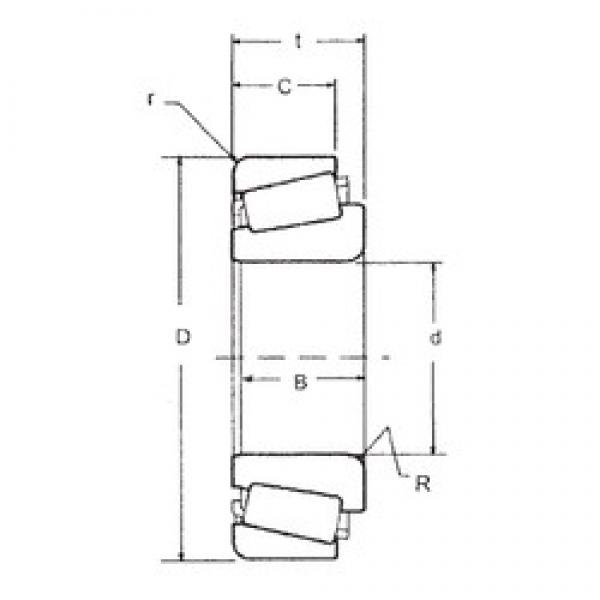 30,162 mm x 62 mm x 16,566 mm  FBJ 17119/17244 تناقص الأسطوانة المحامل #3 image