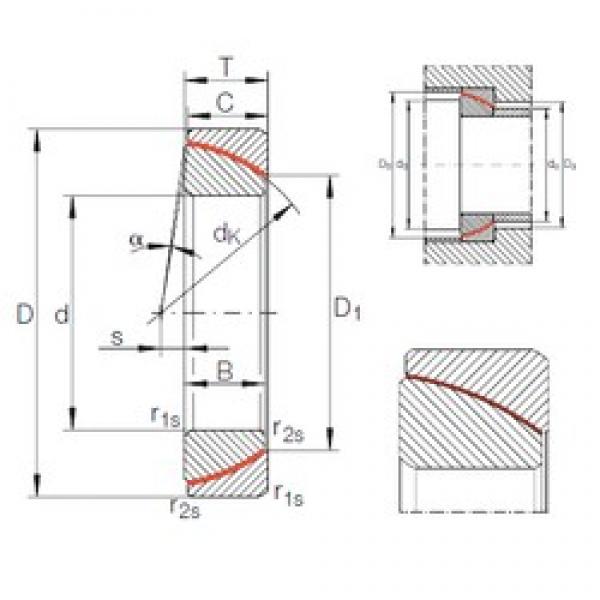 140 mm x 210 mm x 42 mm  INA GE 140 SW محامل عادي #3 image