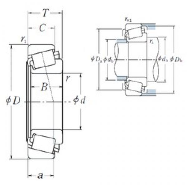 130,175 mm x 206,375 mm x 47,625 mm  NSK 799A/792 تناقص الأسطوانة المحامل #3 image