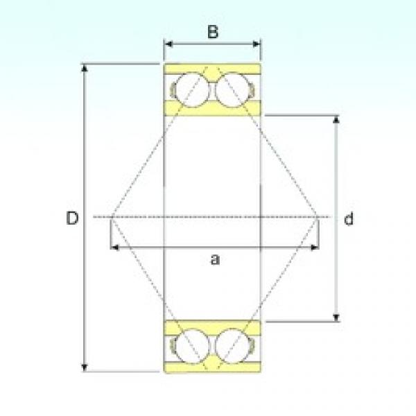 30 mm x 72 mm x 30,2 mm  ISB 3306 ATN9 الاتصال الكرات الزاوي #3 image