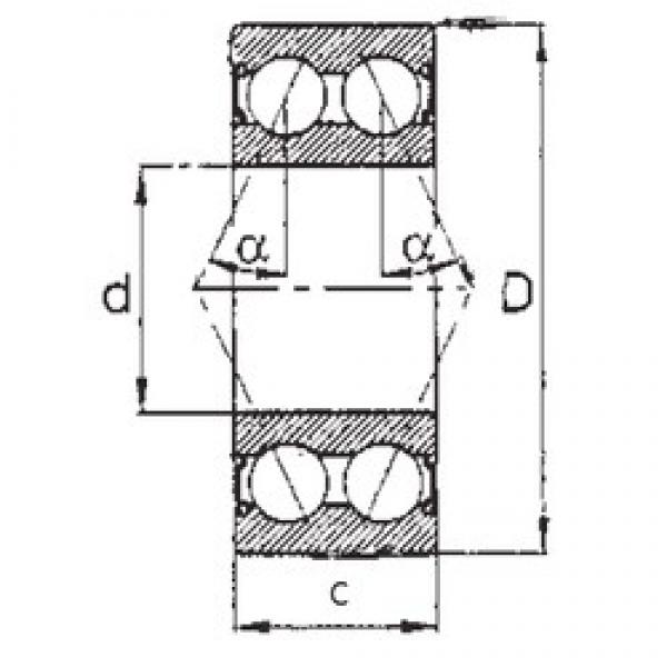 70 mm x 125 mm x 39,688 mm  FBJ 5214-2RS الاتصال الكرات الزاوي #3 image