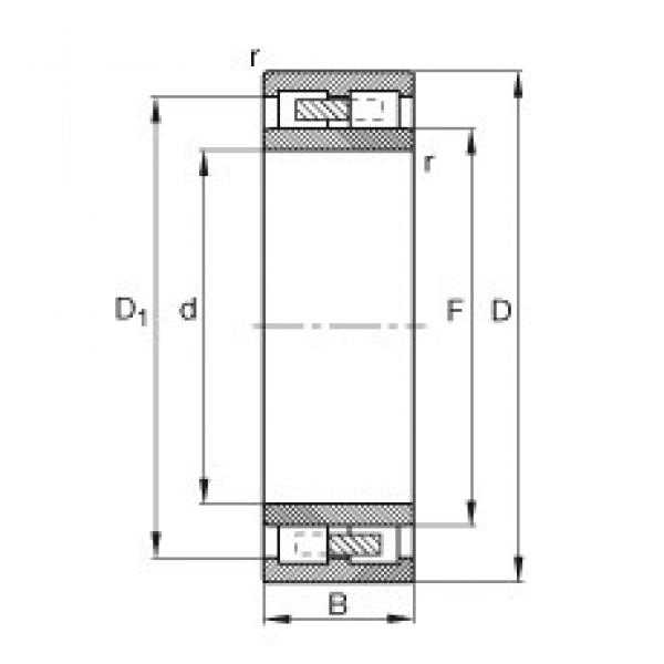 180 mm x 300 mm x 118 mm  FAG NNU4136-M محامل أسطوانية #3 image