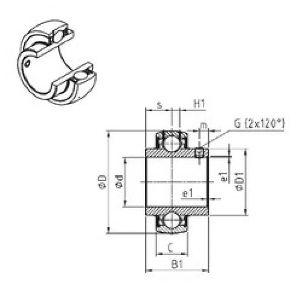 SNR UC205-15 الكرات الأخدود العميق #3 image