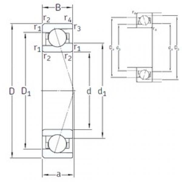 35 mm x 55 mm x 10 mm  SNFA VEB 35 /NS 7CE1 الاتصال الكرات الزاوي #3 image