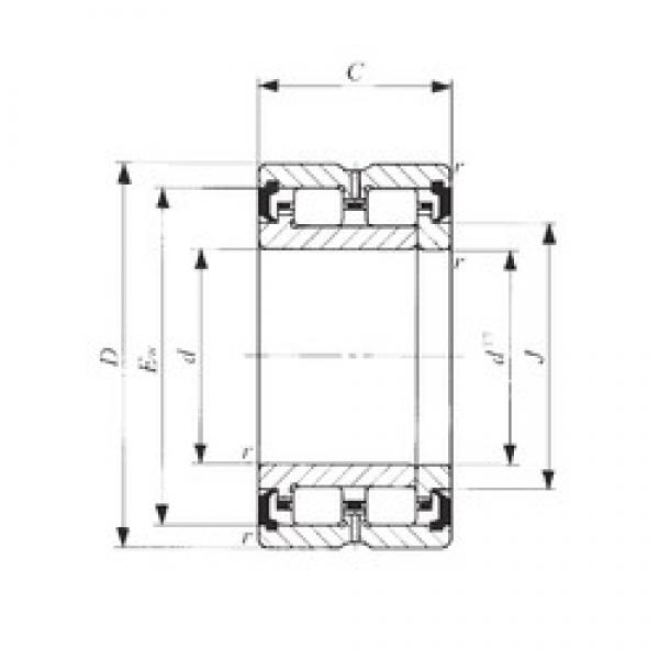 42 mm x 62 mm x 30 mm  IKO TRU 426230UU محامل أسطوانية #3 image