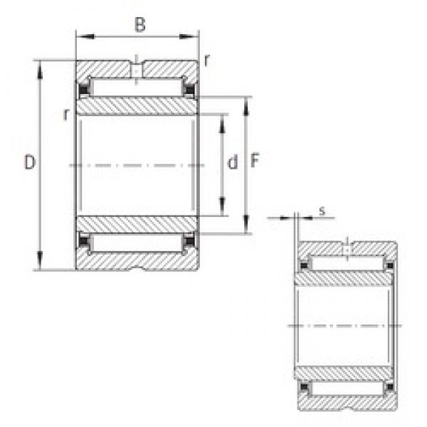 55 mm x 80 mm x 25 mm  INA NA4911-XL محامل إبرة الأسطوانة #3 image