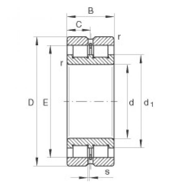 320 mm x 440 mm x 118 mm  INA SL024964 محامل أسطوانية #3 image