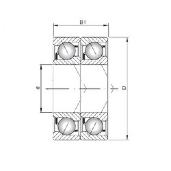 ISO 7040 CDT الاتصال الكرات الزاوي #3 image