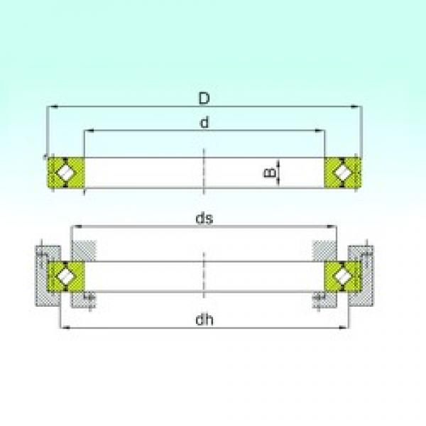 50 mm x 80 mm x 13 mm  ISB CRBC 5013 المحامل الدوارة الاتجاه #3 image