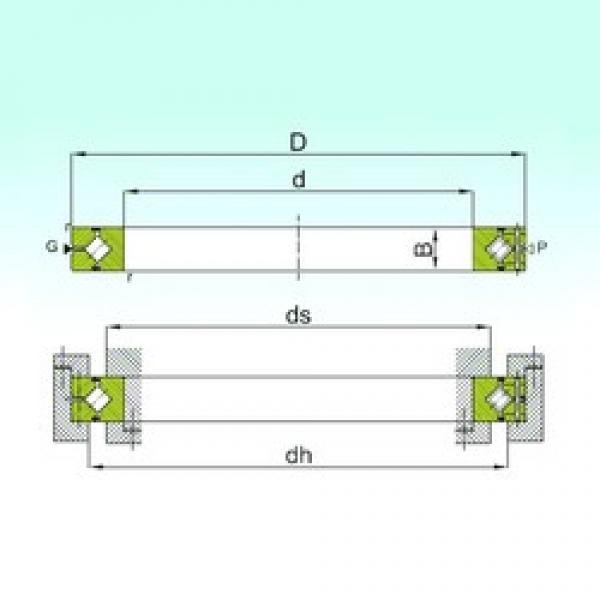 110 mm x 160 mm x 20 mm  ISB CRBH 11020 A المحامل الدوارة الاتجاه #3 image