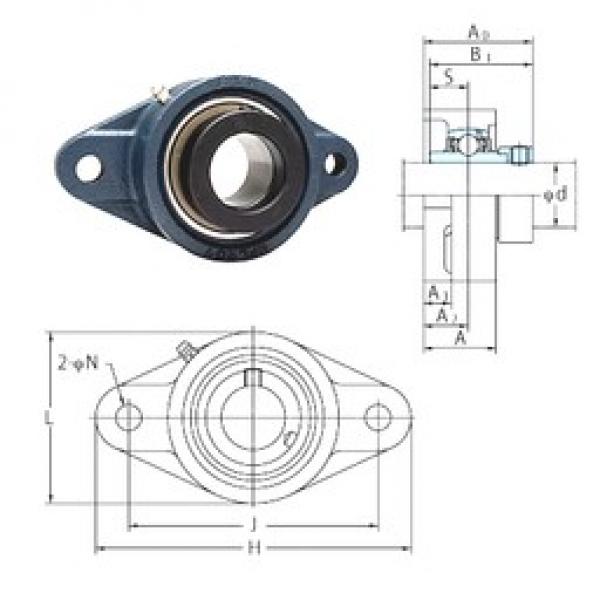 FYH NANFL205-15 تحمل وحدات #3 image