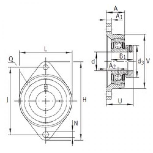 INA PCFT20 تحمل وحدات #3 image