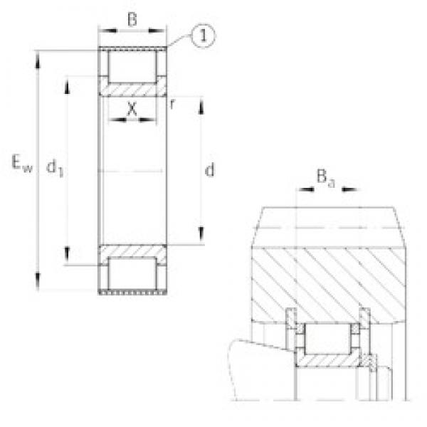 INA RSL182320-A محامل أسطوانية #3 image