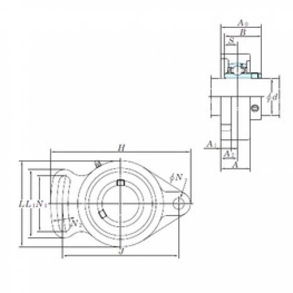 KOYO UCFA204-12 تحمل وحدات #3 image