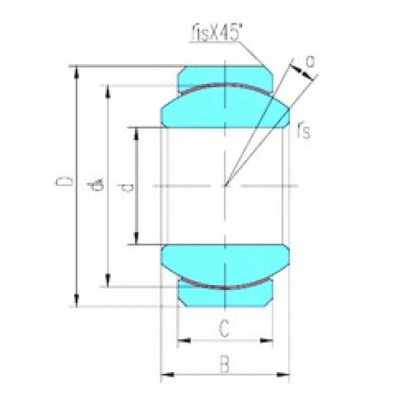 7,94 mm x 19,05 mm x 9,53 mm  LS GEFZ7T محامل عادي #3 image