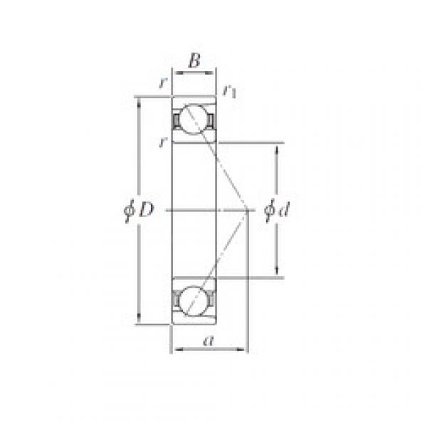 180 mm x 280 mm x 46 mm  KOYO 7036 الاتصال الكرات الزاوي #3 image