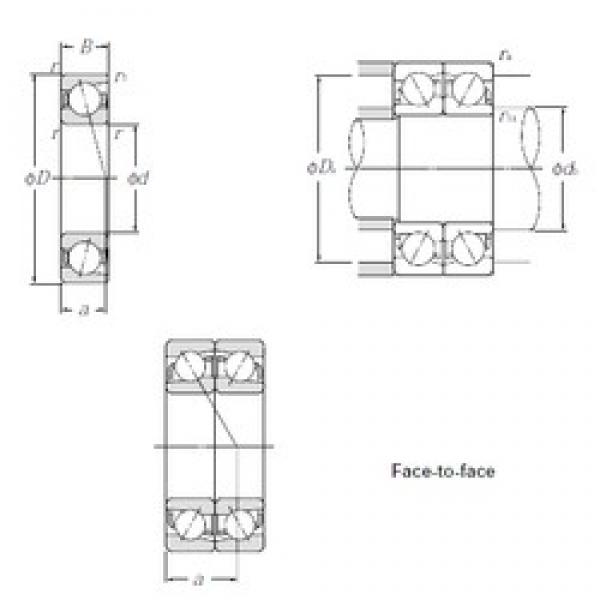 100 mm x 140 mm x 20 mm  CYSD 7920DF الاتصال الكرات الزاوي #3 image