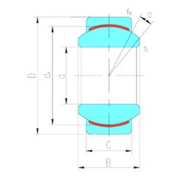 10 mm x 19 mm x 9 mm  LS GE10C محامل عادي #3 image