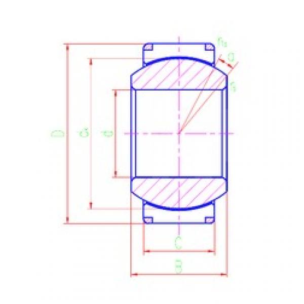 110 mm x 160 mm x 78 mm  LS GEH110XT محامل عادي #3 image