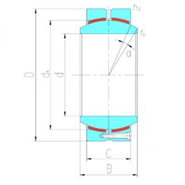 110 mm x 160 mm x 78 mm  LS GEH110HC محامل عادي #3 image