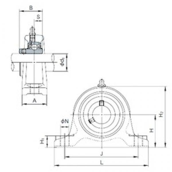 NACHI UCIP209 تحمل وحدات #3 image