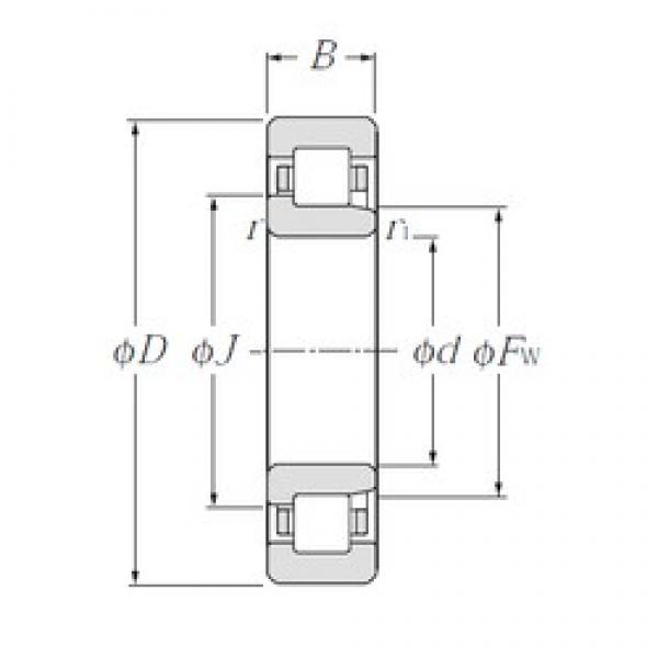 120 mm x 310 mm x 72 mm  CYSD NJ424 محامل أسطوانية #3 image