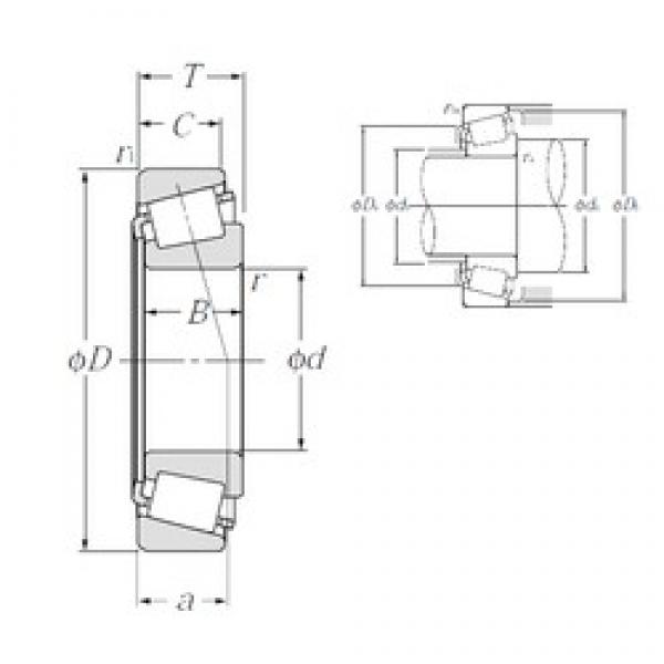 50,8 mm x 98,425 mm x 30,302 mm  NTN 4T-3780/3732 تناقص الأسطوانة المحامل #3 image