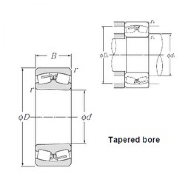 420 mm x 700 mm x 224 mm  NTN 23184BK محامل كروية #3 image