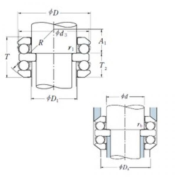 35 mm x 62 mm x 8 mm  NSK 54207 فحوى الكرات #3 image