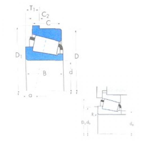 152,4 mm x 192,088 mm x 24 mm  Timken L630349/L630310B تناقص الأسطوانة المحامل #3 image