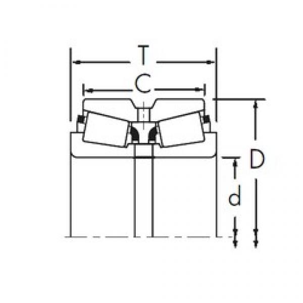 Timken 456/452DC تناقص الأسطوانة المحامل #3 image