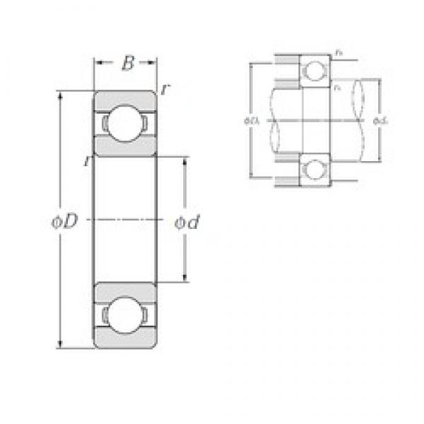 100 mm x 150 mm x 24 mm  NTN 6020 الكرات الأخدود العميق #3 image