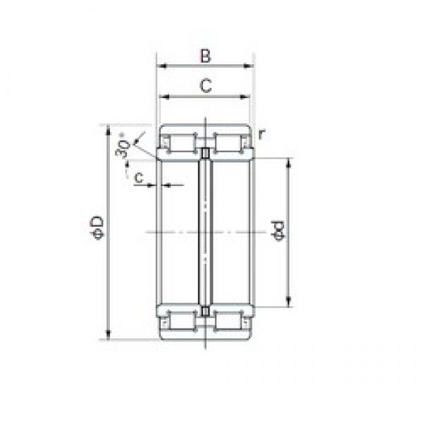 190 mm x 290 mm x 136 mm  NACHI E5038 محامل أسطوانية #3 image