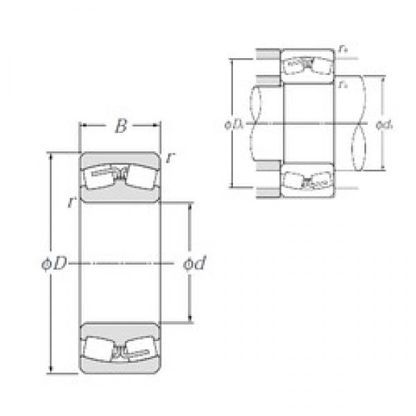 950 mm x 1 360 mm x 412 mm  NTN 240/950B محامل كروية #3 image