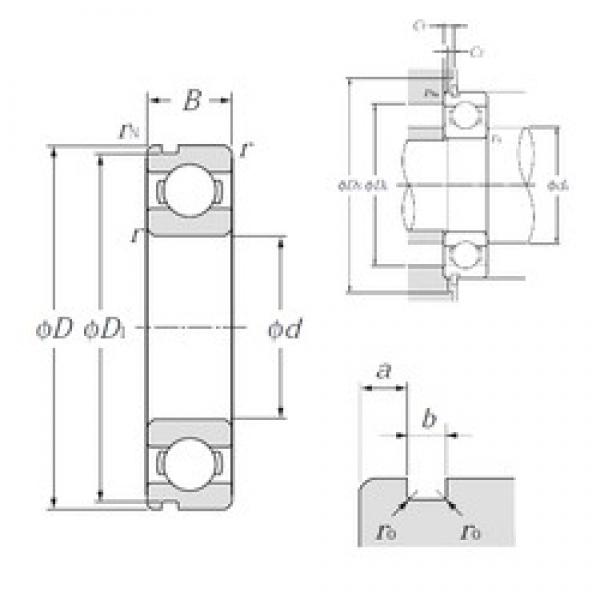 80 mm x 100 mm x 10 mm  NTN 6816N الكرات الأخدود العميق #3 image