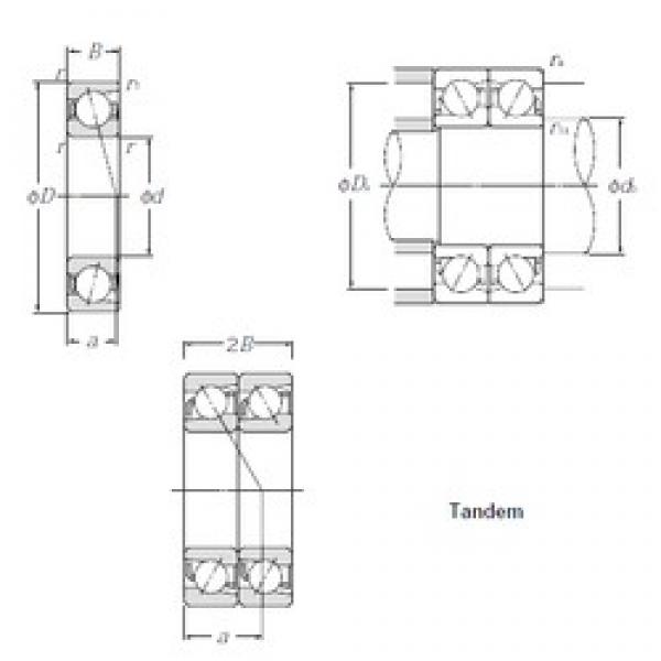 10 mm x 30 mm x 9 mm  NTN 7200DT الاتصال الكرات الزاوي #3 image