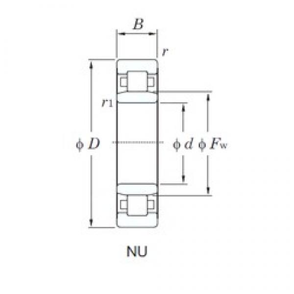 105 mm x 160 mm x 26 mm  KOYO NU1021 محامل أسطوانية #3 image