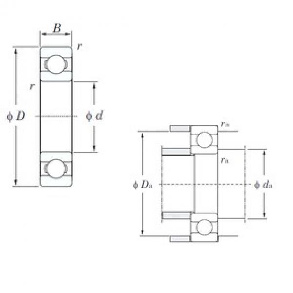 55 mm x 72 mm x 9 mm  KOYO 6811 الكرات الأخدود العميق #3 image