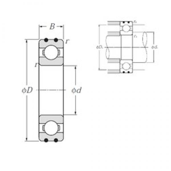 20 mm x 52 mm x 15 mm  NTN AC-6304 الكرات الأخدود العميق #3 image