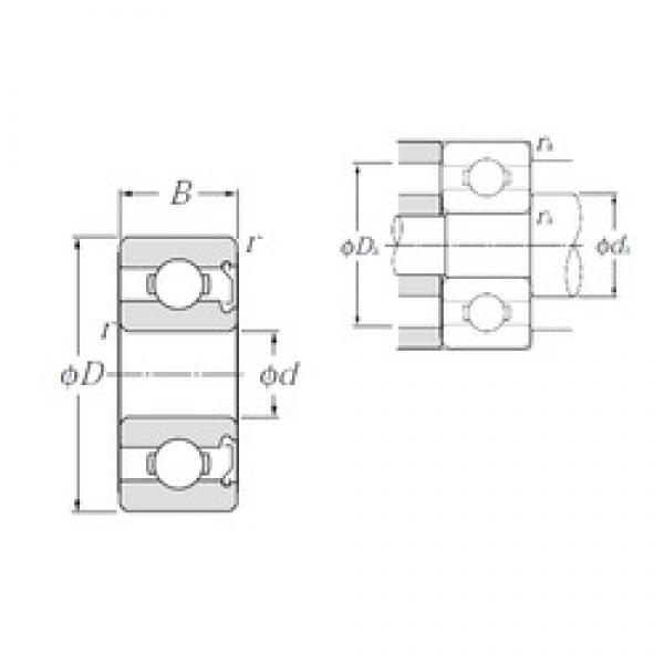 3 mm x 10 mm x 4 mm  NTN 623Z الكرات الأخدود العميق #3 image