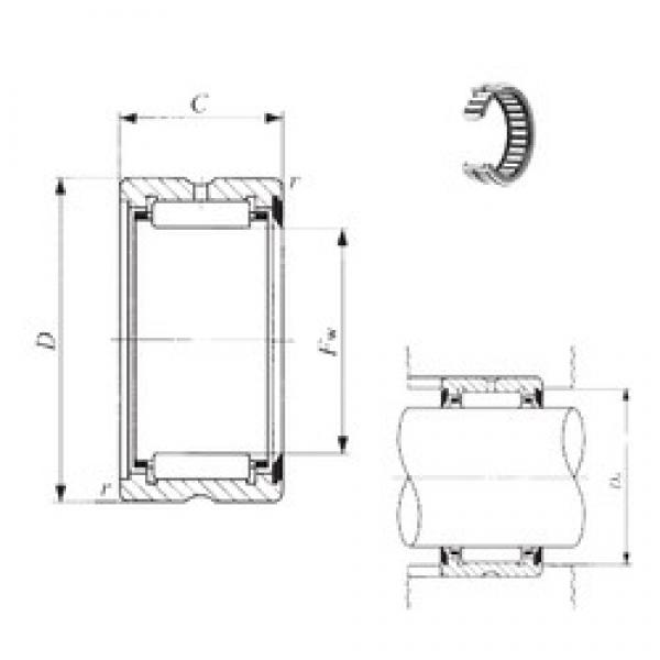 IKO BR 405228 U محامل إبرة الأسطوانة #3 image