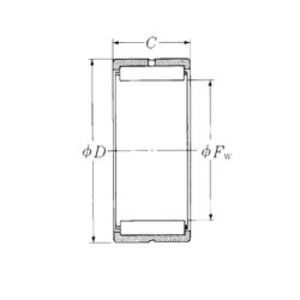 107,95 mm x 165,1 mm x 57,15 mm  NSK HJ-8010436 محامل إبرة الأسطوانة #3 image