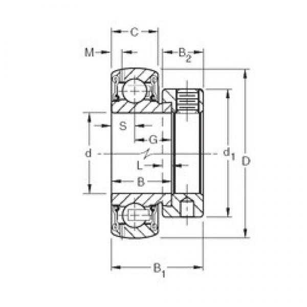 41,275 mm x 85 mm x 30,18 mm  Timken GRA110RRB الكرات الأخدود العميق #3 image