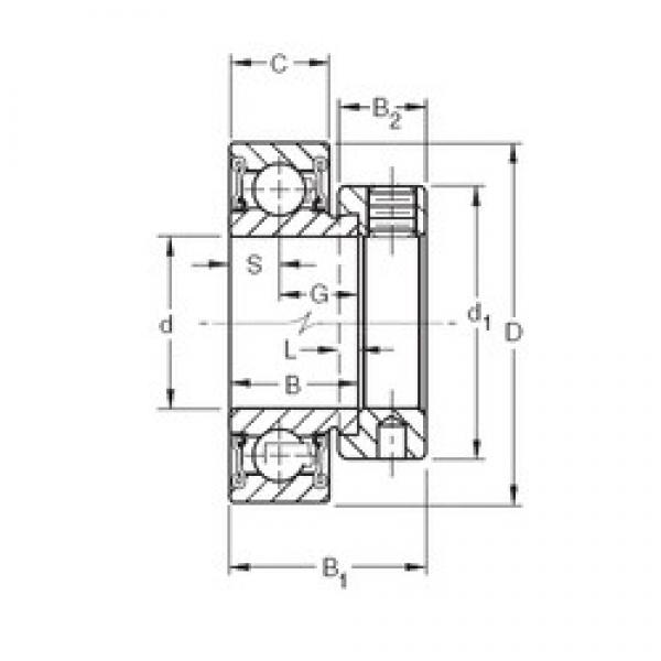 49,2125 mm x 90 mm x 30,18 mm  Timken RA115RR الكرات الأخدود العميق #3 image