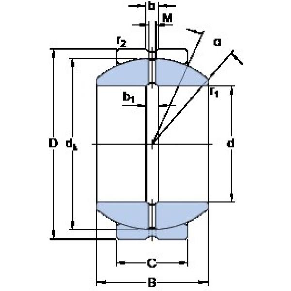 101.6 mm x 177.8 mm x 107.315 mm  SKF GEZH 400 ES محامل عادي #3 image