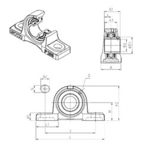 SNR UCP324 تحمل وحدات #3 image