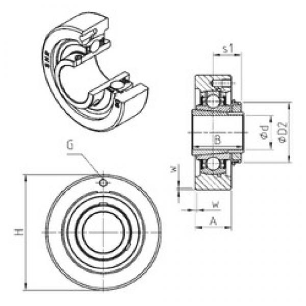 SNR UKC315H تحمل وحدات #3 image