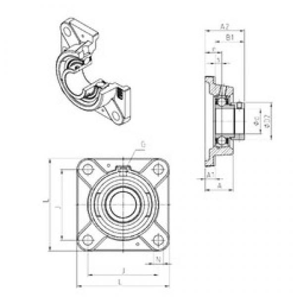 SNR ESFE203 تحمل وحدات #3 image