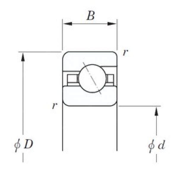 63,5 mm x 79,375 mm x 7,938 mm  KOYO KBA025 الاتصال الكرات الزاوي #3 image